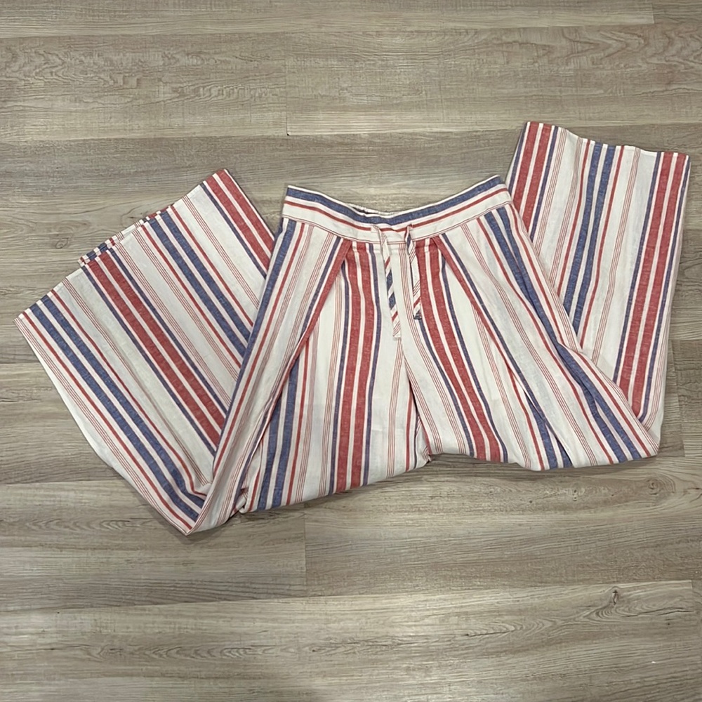 Express Wide Leg Linen Pants - Picture 4 of 7